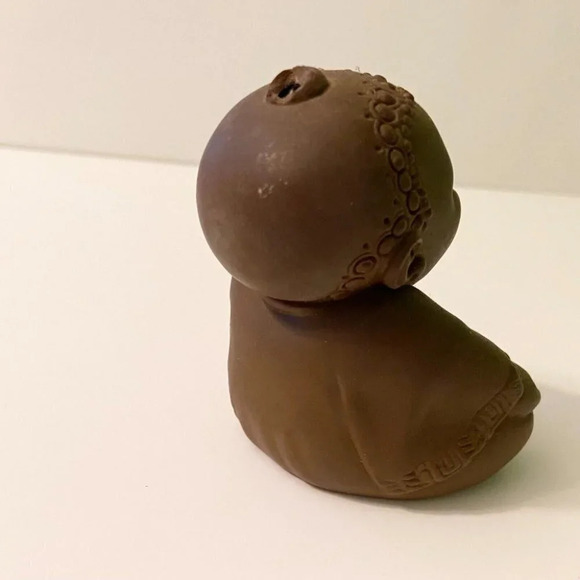 Vintage Rose Oneill Laughing Buddha Vinyl Toy 3  1/2 Inch Does Not Squeak - Picture 12 of 12